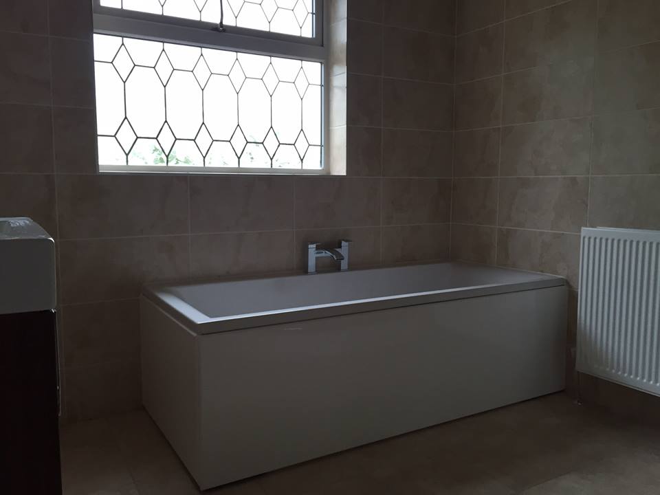 Traditional Bath & Modern Shower